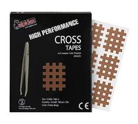 ALPIDEX Cross Tape Acupressure Patches Grid-Shaped Tapes Antistatic Tweezers Crosshatch Patches, Colour:Beige, Quantity:180 Pieces - Size A