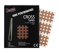 ALPIDEX Cross Tape Acupressure Patches Grid-Shaped Tapes Antistatic Tweezers Crosshatch Patches, Colour:Beige, Quantity:120 Pieces - Size B