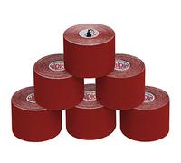 ALPIDEX Kinesiology Tape 1/3/ 6/12 Rolls Many Colors 5 m x 5 cm Application Examples E- Book Skin Friendly Muscle Support Elastic Strapping Tape, Colour:red, Quantity:6 Rolls