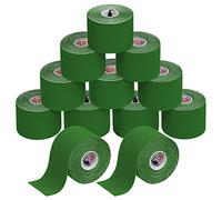 ALPIDEX Kinesiology Tape 1/3/ 6/12 Rolls Many Colors 5 m x 5 cm Application Examples E- Book Skin Friendly Muscle Support Elastic Strapping Tape, Colour:Green, Quantity:12 Rolls