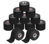 ALPIDEX Kinesiology Tape 1/3/ 6/12 Rolls Many Colors 5 m x 5 cm Application Examples E- Book Skin Friendly Muscle Support Elastic Strapping Tape, Colour:Black, Quantity:12 Rolls