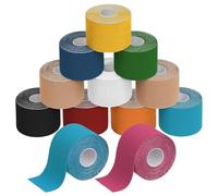 ALPIDEX Kinesiology Tape Assorted 12 Rolls 5m x 5cm Sports Physio Muscle | Strapping, elastic, waterproof, latex free, cotton, skin friendly, knee, back, shoulder, wrist, elbow, ankle, neck, support