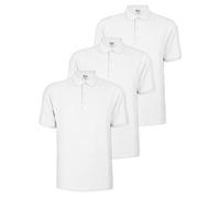 ALPIDEX Mens Polo Shirts Short Sleeve 3 Pack Cotton Pique Plain S-5XL | 200 g/m², Regular Fit, OEKO-TEX, Multipack, Collar, Buttons, Breathable, Summer, Casual, Work, Everyday, 100% Cotton