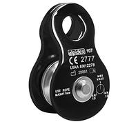 ALPIDEX Pulley Wheel 20 kN Mobile Roller EN12278 Ropes up to 11 mm | Abseiling, Winch, Block and Tackle, Mountaineering, Aluminium, Stainless Steel, Carabiner, Tree, Heavy Duty, Colours