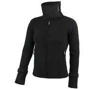ALPIDEX Woman Fleece Jacket Soft Warm High Collar Cuffs Tumb Hole Thermal Sweater Casual Coat Full Zip, Size:m, Colour:black