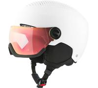 Alpina Arber Visor - Safe and lightweight ski helmet for adults Alpina visor, optimal shock absorption, white matt, M (54-58)