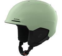 ALPINA BRIX - Individually adjustable ski helmet, with removable liner, particularly shock-absorbing, ideal for adults - willow green matt - 59-63 cm