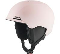 ALPINA Brix Jr - Safe and lightweight ski helmet for children, with removable ear pads, optimal shock absorption and good ventilation, light-rose matt, M (55-59)
