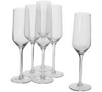Alpina GALIANO Champagne Glasses - 220 ml - Pack of 6 - Transparent