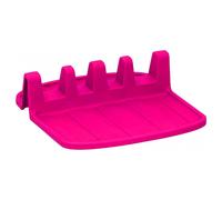 Alpina Compact Non-Slip Silicone Spoon Rest 15x14cm, Pink
