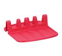 Alpina Compact Non-Slip Silicone Spoon Rest 15x14cm, Red