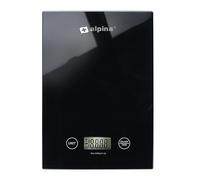 alpina Digital Kitchen Scales in g, lb, oz and ml - Precision Scale with Tare Function - Kitchen Accessories - 22 x 15.5 cm - Black