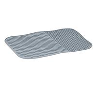 alpina Dish Drying Mat Sink - Kitchen Accessories - Silicone Kitchen Mat with Ribs - Kitchen Sink Drying Mat Dishwasher Safe 34.5 x 26.5 cm - Grey