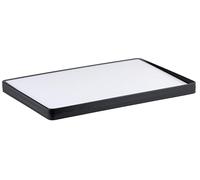 alpina Double-Sided Chopping Board Bamboo and Plastic - Chopping Board 37.5 x 25 cm - Serving Plate and Wooden Board Kitchen - Cheese Board and Serving Board Modern and Hygienic