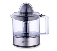 alpina Electric Citrus Press - 30W/230V - Juice Extractor - Juice Container 800 ml - Filter for Pulp and Seed - BPA-Free - Silver