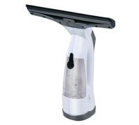 Alpina Electric Window Cleaner - Window Squeegee with Suction - Cordless with 30 Minutes Battery Life - Rechargeable Window Vacuum Cleaner - 70ml Removable Water Tank - White/Black