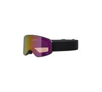 ALPINA FERNIE Q-LITE Mirrored, Contrast Enhancing & Polarised OTG Ski Goggles with 100% UV Protection for Adults, Matte Black, One Size