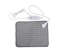 Alpina Heat Pad Electric - Heating Pad with 4 Heat Levels - Heat Pad with Timer and Automatic Shut-Off - Removable Washable Cover - Grey - 100W