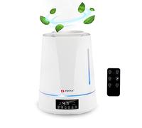 Alpina Humidifier - 4 L - Ultrasonic Mist - with Timer - Aromatherapy - Night Light - Remote Control - White