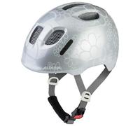 ALPINA XIMO 2 - Lightweight and safe bike helmet for children with optional LED - silver flower gloss - 45-49
