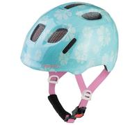 ALPINA XIMO 2 - Lightweight and safe bike helmet for children with optional LED - aqua-rose flower gloss - 49-54