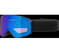 ALPINA LADIS Q Mirrored, Contrast-Enhancing OTG Ski Goggles with 100% UV Protection for Adults, Matte Black, One Size
