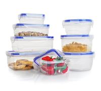 alpina Megaprom Storage Box Set, Transparent, 215 x 150 x 75 mm