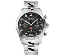 Alpina Men's Chronograph Swiss Quartz Watch with Stainless Steel Strap AL-372BW4S26B