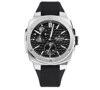 Alpina Men's AL-650B4AE6 Extreme Automatic Watch, Stainless Steel Strap, Black Dial, mid-39679