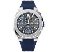 Alpina Men's Automatic Alpiner Watch, Blue Rubber Strap, Gray Dial Style: AL-650DGN4AE6