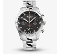 Alpina Men's Chronograph Swiss Quartz Watch with Stainless Steel Strap AL-372BW4S26B