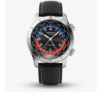 Alpina Mens Startimer Pilot Quartz Worldtimer Watch AL-255BRB4S26