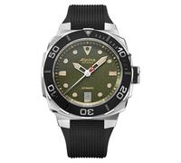 Alpina Men's Swiss Made Automatic Seastrong Watch, Black Rubber Strap, Green Dial, Date, 39x40.5mm Case Style: AL-525K3VE6