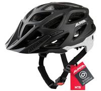 ALPINA MYTHOS Reflective - Light, safe and highly visible bicycle helmet for adults - Adjustable helmet with antibacterial pads for optimum comfort and protection, black reflective, 52-57 cm