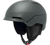 Alpina Nax and safe helmet with washable padding, reinforced protection, adjustable vents, optimal comfort, midnight-grey matt, 59-63