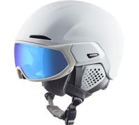 ALPINA ORO QV MIPS - Individually adjustable ski helmet, with removable liner, particularly shock-absorbing, ideal for adults - white matt (water-pink) - 55-59 cm
