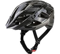 ALPINA PANOMA 3.0, black-anthracite gloss, 56-59 cm, optimally ventilated touring bike helmet with optional LED light for adults