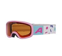 ALPINA Piney 2.0 - Anti-Fog, Extremely Robust and Shatterproof Ski Goggles with 100% UV Protection for Children, Matte White
