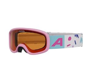 ALPINA Piney 2.0 - Anti-Fog, Extremely Robust and Shatterproof Ski Goggles with 100% UV Protection for Children, Matte White