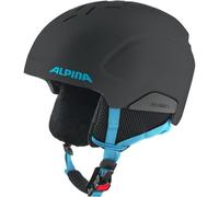 ALPINA PIZI - Safe and lightweight with removable ear pads, optimal shock absorption and good ventilation, ideal for children - black blue matt - 46-51 cm