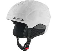 ALPINA PIZI - Safe and lightweight with removable ear pads, optimal shock absorption and good ventilation, ideal for children - white camo - 46-51 cm