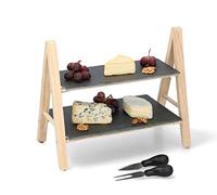 Alpina Serving Stand - 2-Layer - Slate