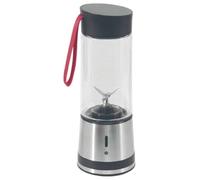 Alpina Smoothie Maker to Go 300 ml - Blender USB Rechargeable - Portable Smoothie Mixer 125 W - Stainless Steel Stand Mixer with 1 Speed - Silver