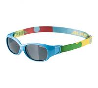ALPINA Unisex - Children, FLEXXY KIDS sunglasses, cyan-puzzle gloss, One Size