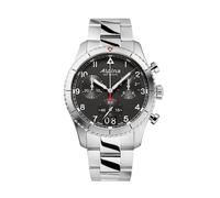 Alpina Startimer Men's Black Dial & Stainless Steel Bracelet Watch