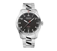Alpina Startimer Men's Black Dial & Stainless Steel Watch