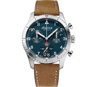 Alpina Startimer Pilot Quartz Chronograph Petroleum Blue Watch ALP-366