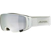 ALPINA Unisex - Adult, DOUBLE JACK MAG Q ski goggles, white, One Size