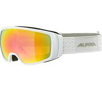 ALPINA Unisex - Adult, DOUBLE JACK Q-LITE ski goggles, white, One Size