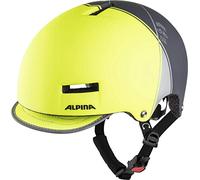 ALPINA Unisex - Adult, GRUNERLOKKA cycling helmet, be visible-charcoal, 52-57 cm